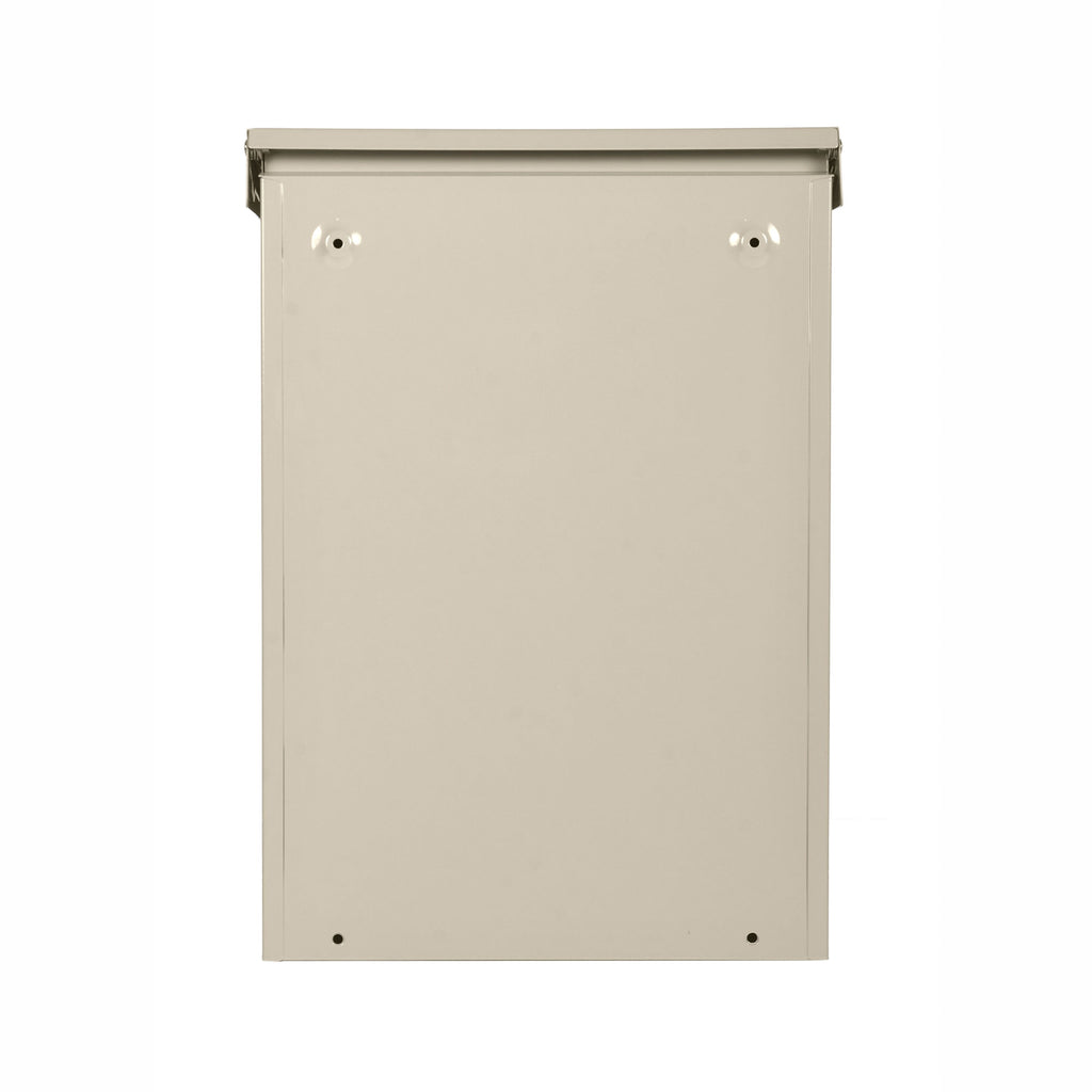 Steel Lockable Post Box - in Cream or Grey
