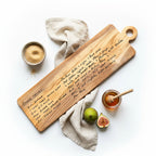 Personalised Recipe Large Italian Olive Wood Chopping, Serving, Charcuterie Board