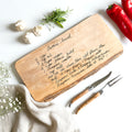Engraved Handwritten Family Recipe Board