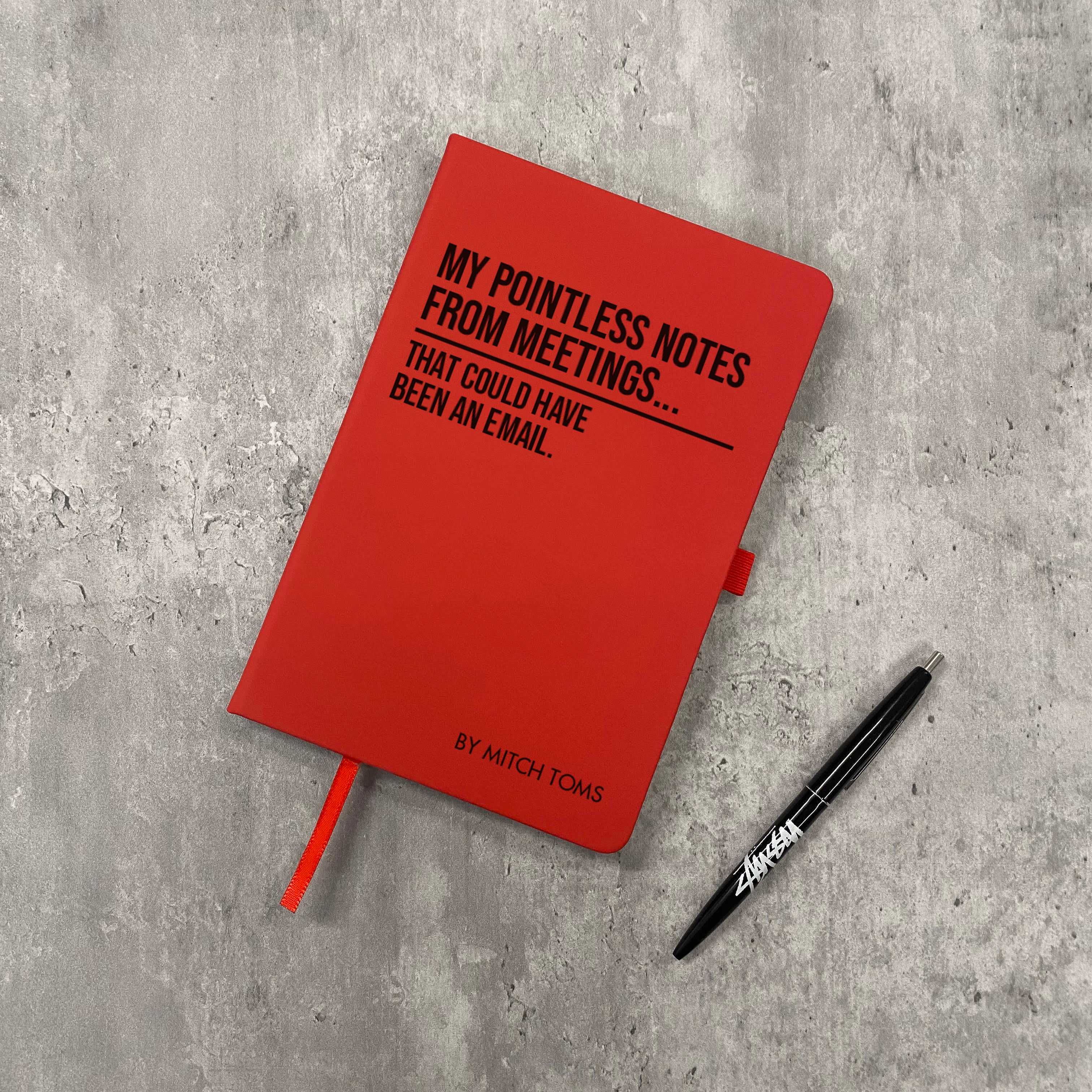 Funny Personalised "Pointless Notes From Meetings..." Notebook