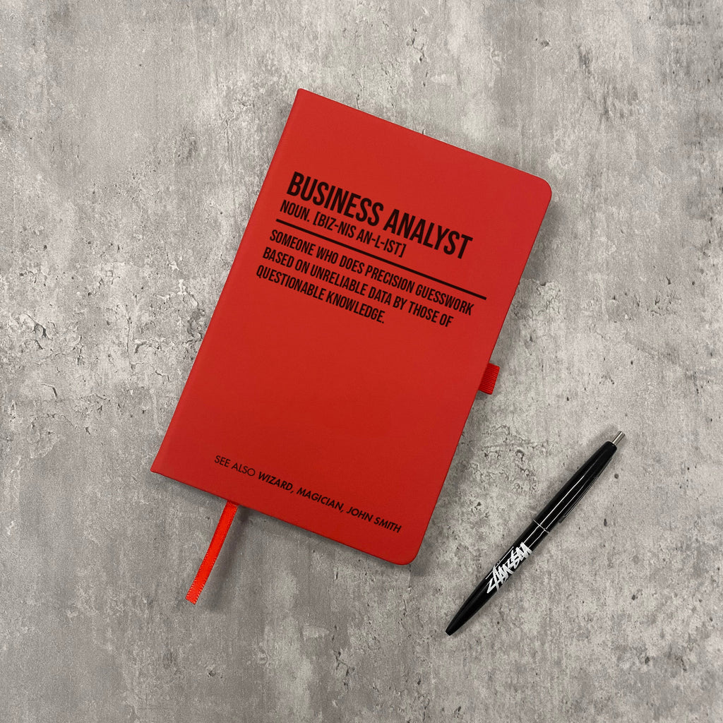 Funny Personalised "Business Analyst" Notebook