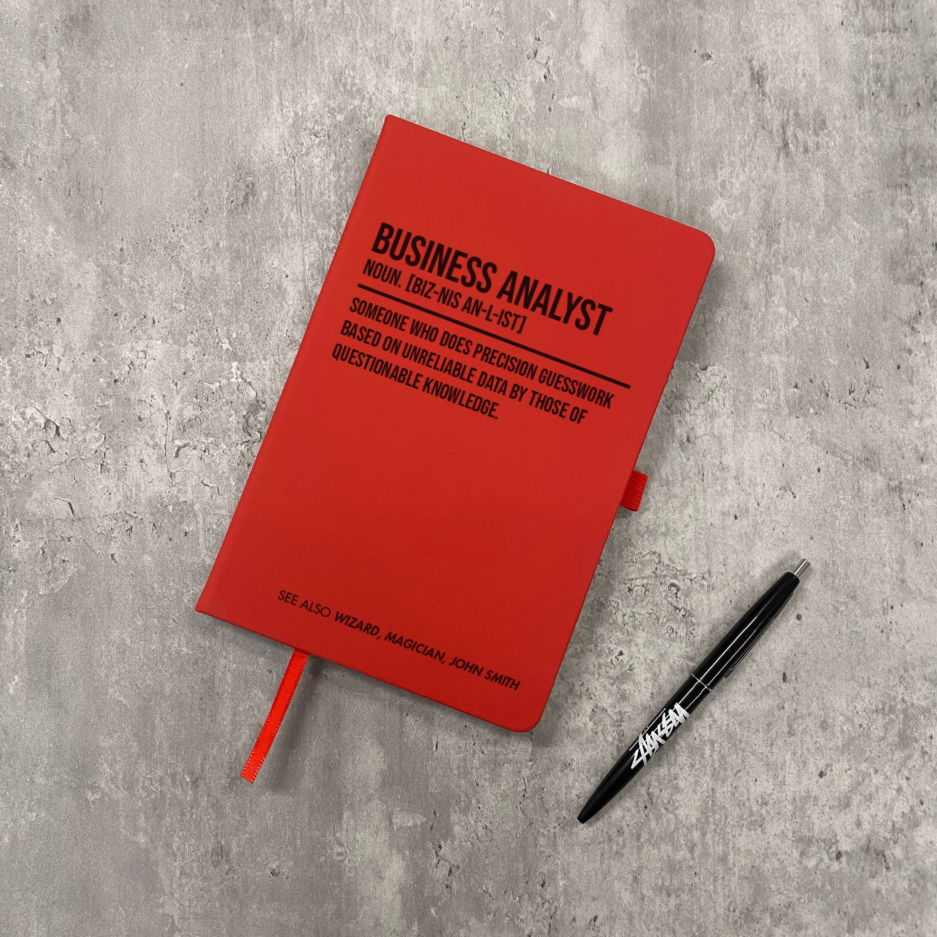 Funny Personalised "Business Analyst" Notebook