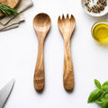 Traditional Olive Wood Wooden Salad Servers