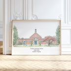 Personalised Watercolour Home Portrait Art Print