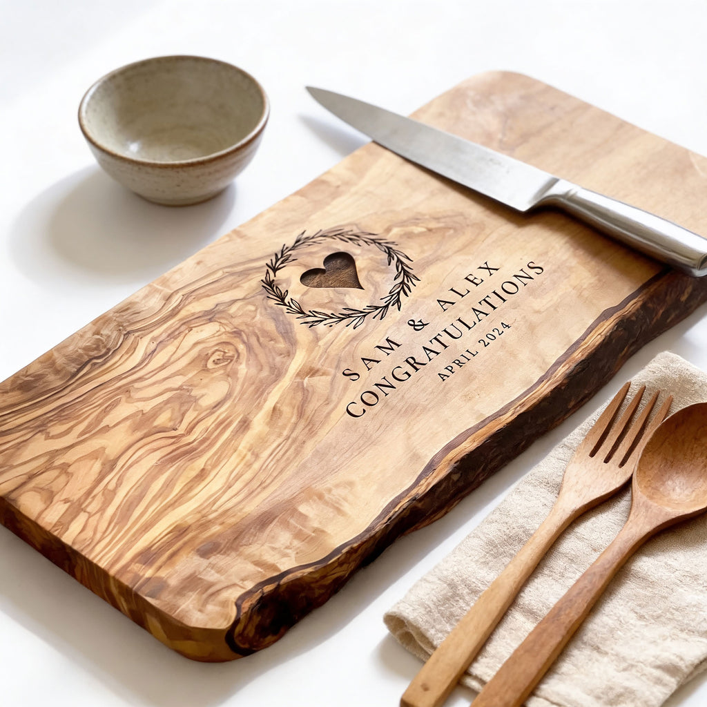 Personalised Rustic Wedding Cheeseboard