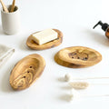Natural Rustic Olive Wood Soap Dish