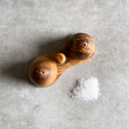 Olive Wood Salt & Pepper 3 Piece Shaker Set