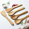 Olive Wood 5 Piece Kitchen Spatula/Spoon Set