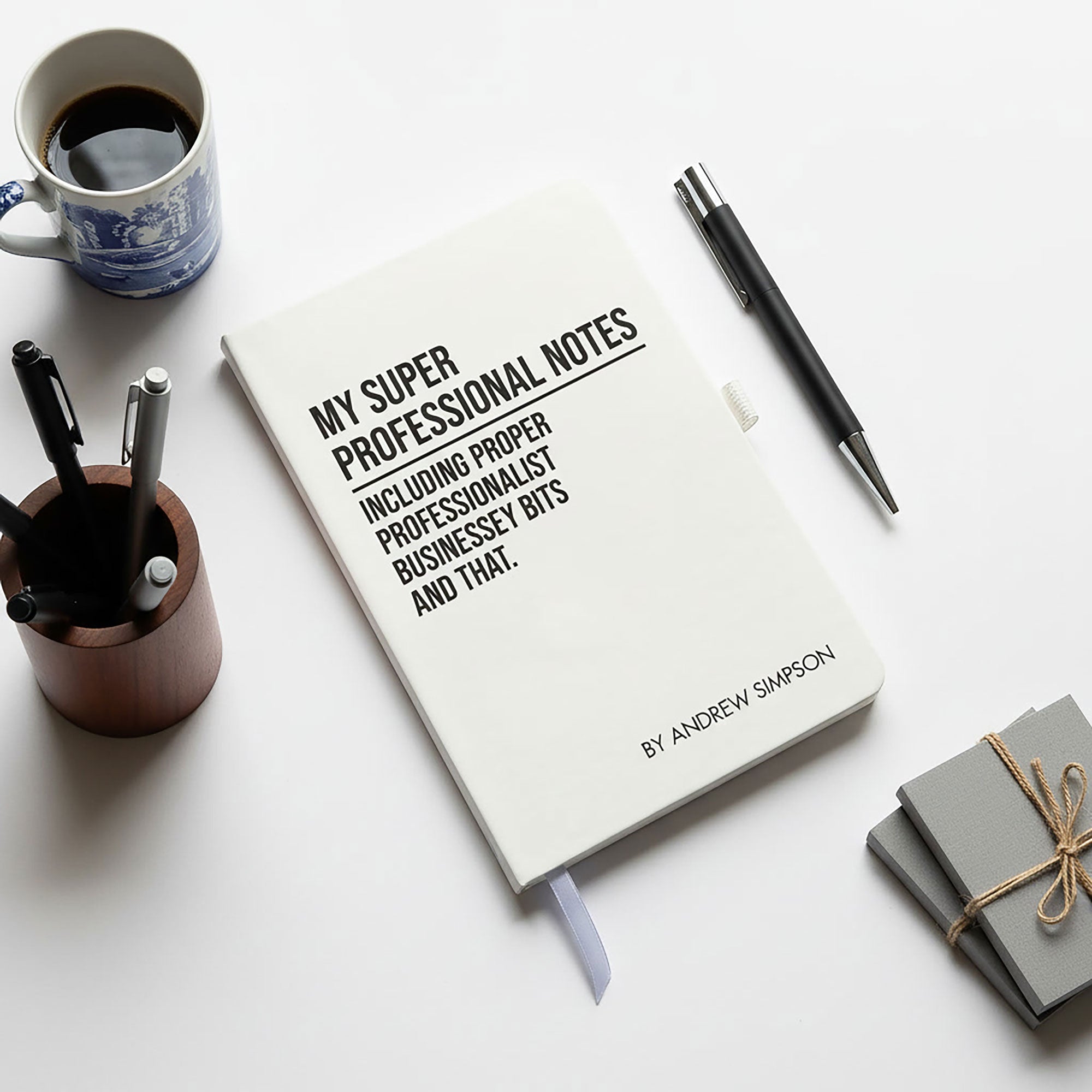 Funny Personalised "My Super Professional Notes..." Notebook
