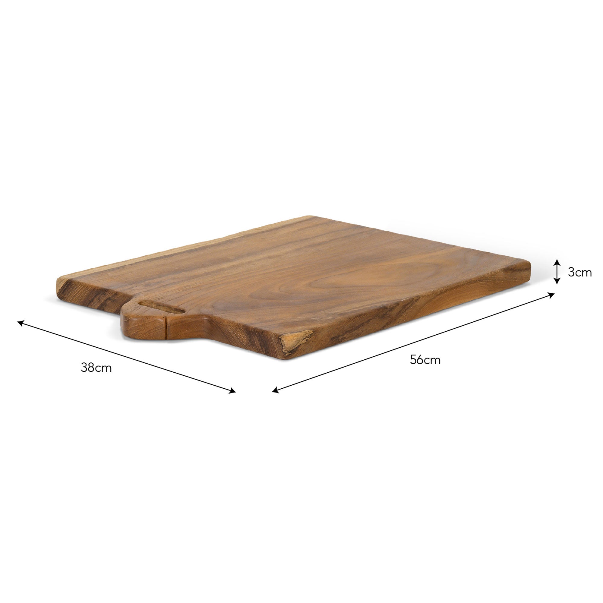 Large Natural Teak Chopping Board