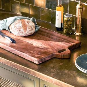 Large Natural Teak Chopping Board - Garden Trading
