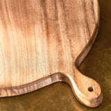 Large Round Natural Teak Chopping Board - Garden Trading