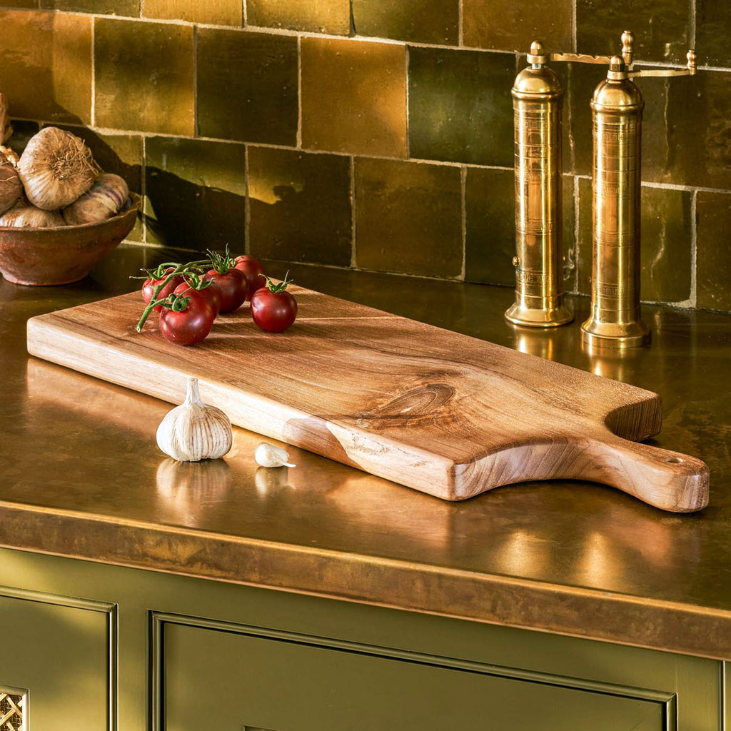 Large Natural Teak Chopping Board