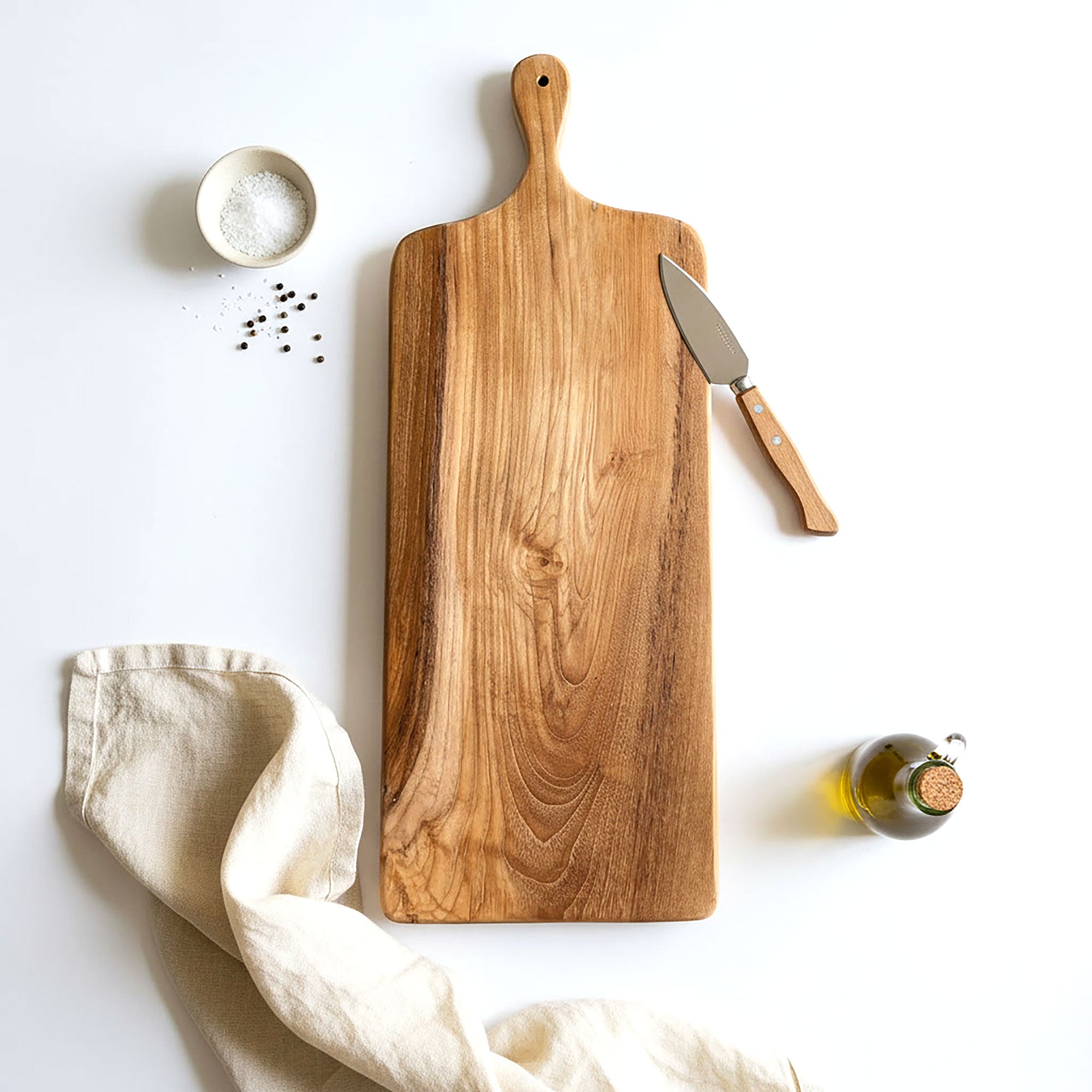 Large Natural Teak Chopping Board