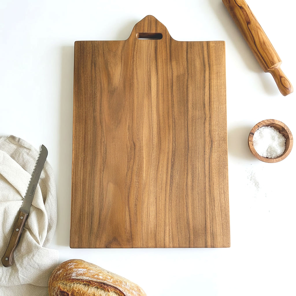 Large Natural Teak Chopping Board