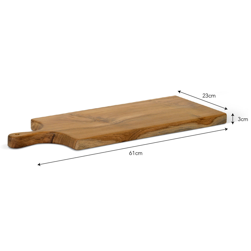 Large Natural Teak Chopping Board