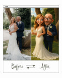 Personalised 3D Animated Cartoon Anniversary Card