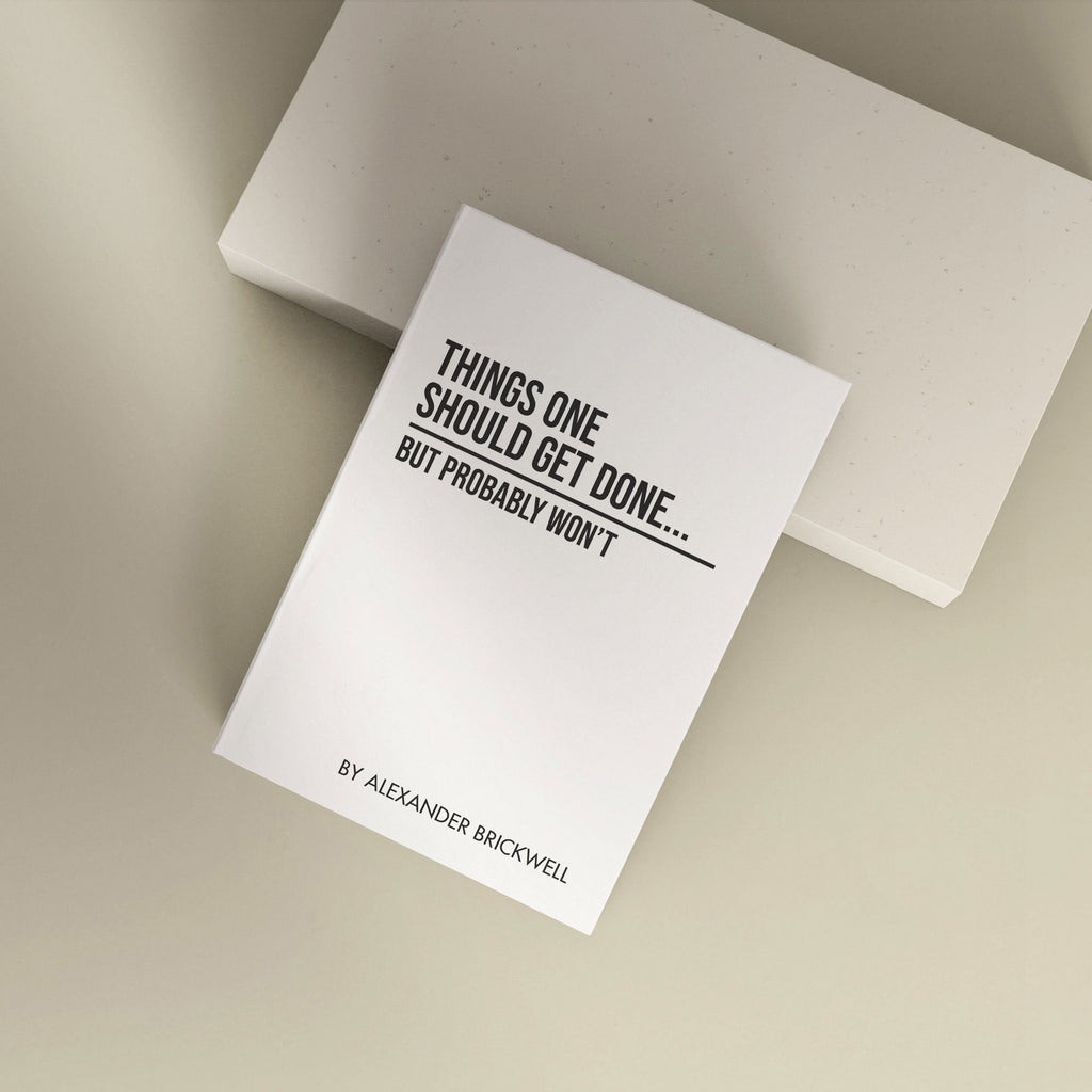 Funny Personalised "Things One Should Get Done..." Notebook