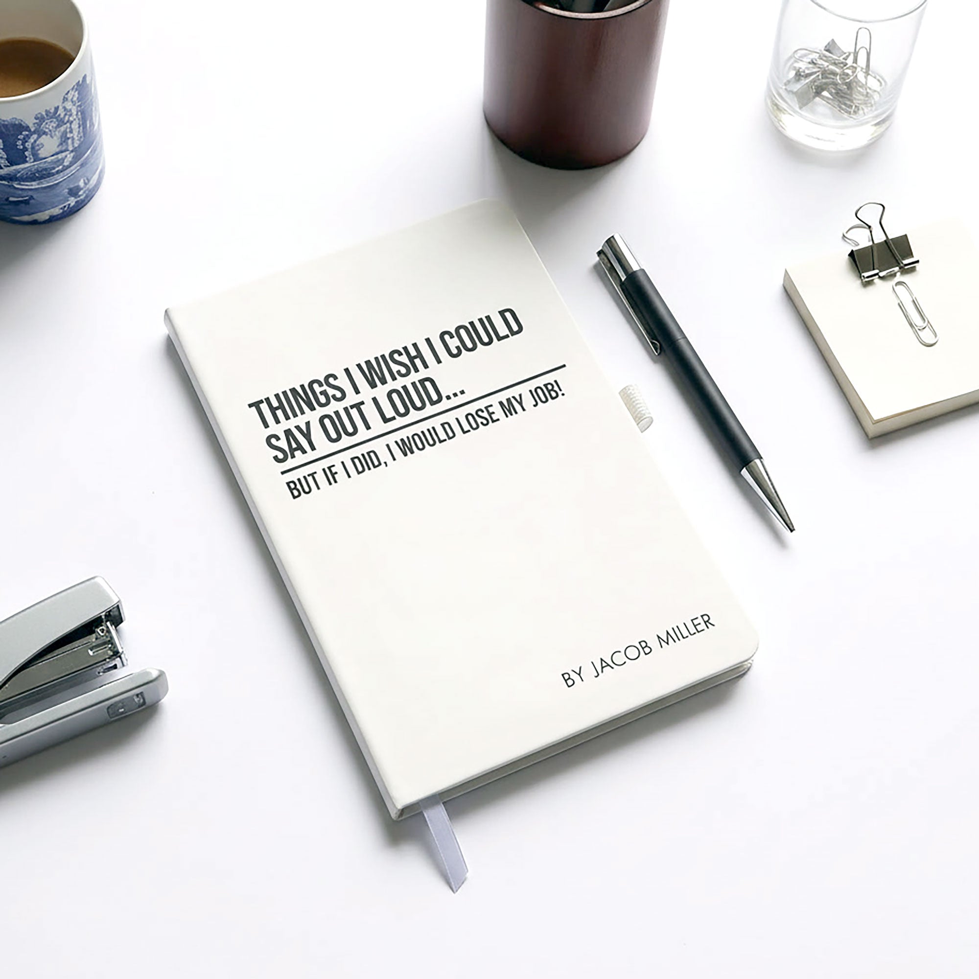 Funny Personalised "Things I Wish I Could Say Out Loud..." Notebook