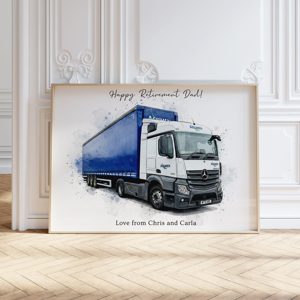 Personalised Car Watercolour Art Print