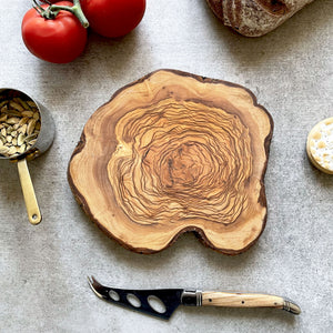 Natural Rustic Olive Wood Cheese Board