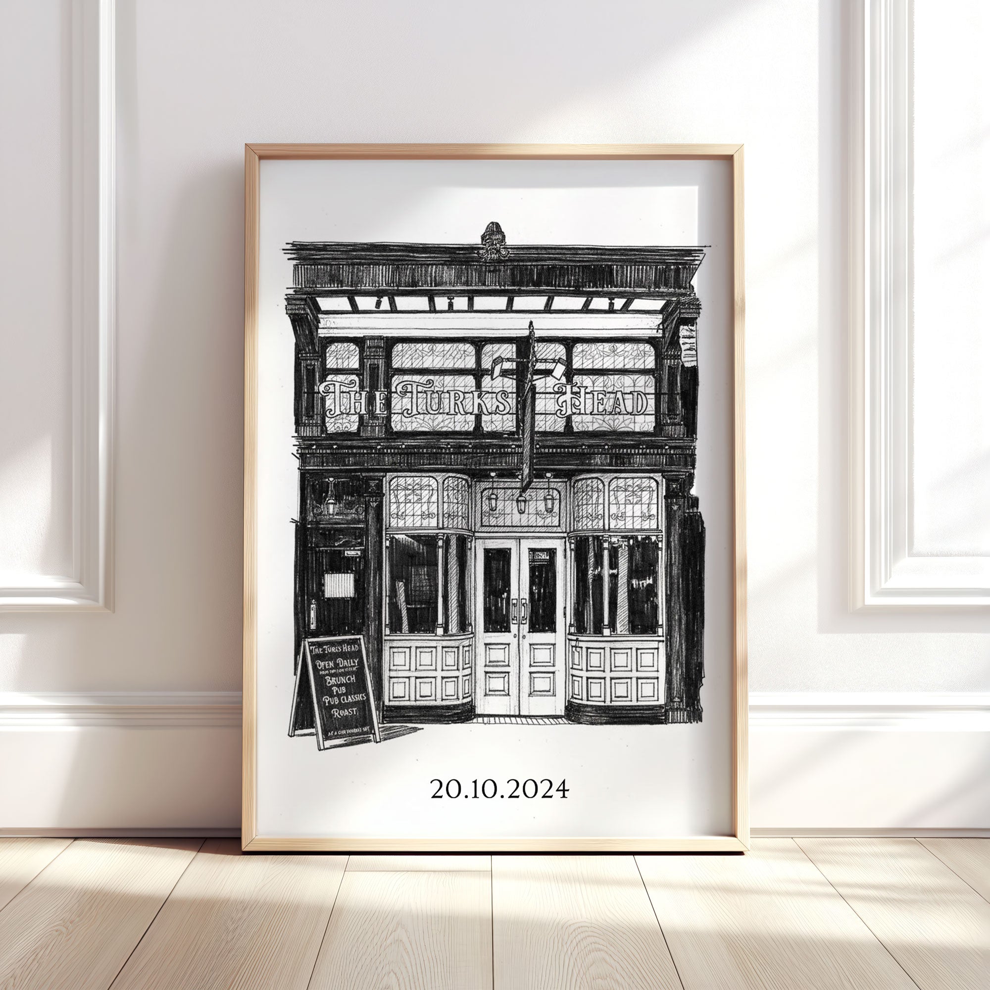 Personalised Heavy Pencil Sketch Venue Print