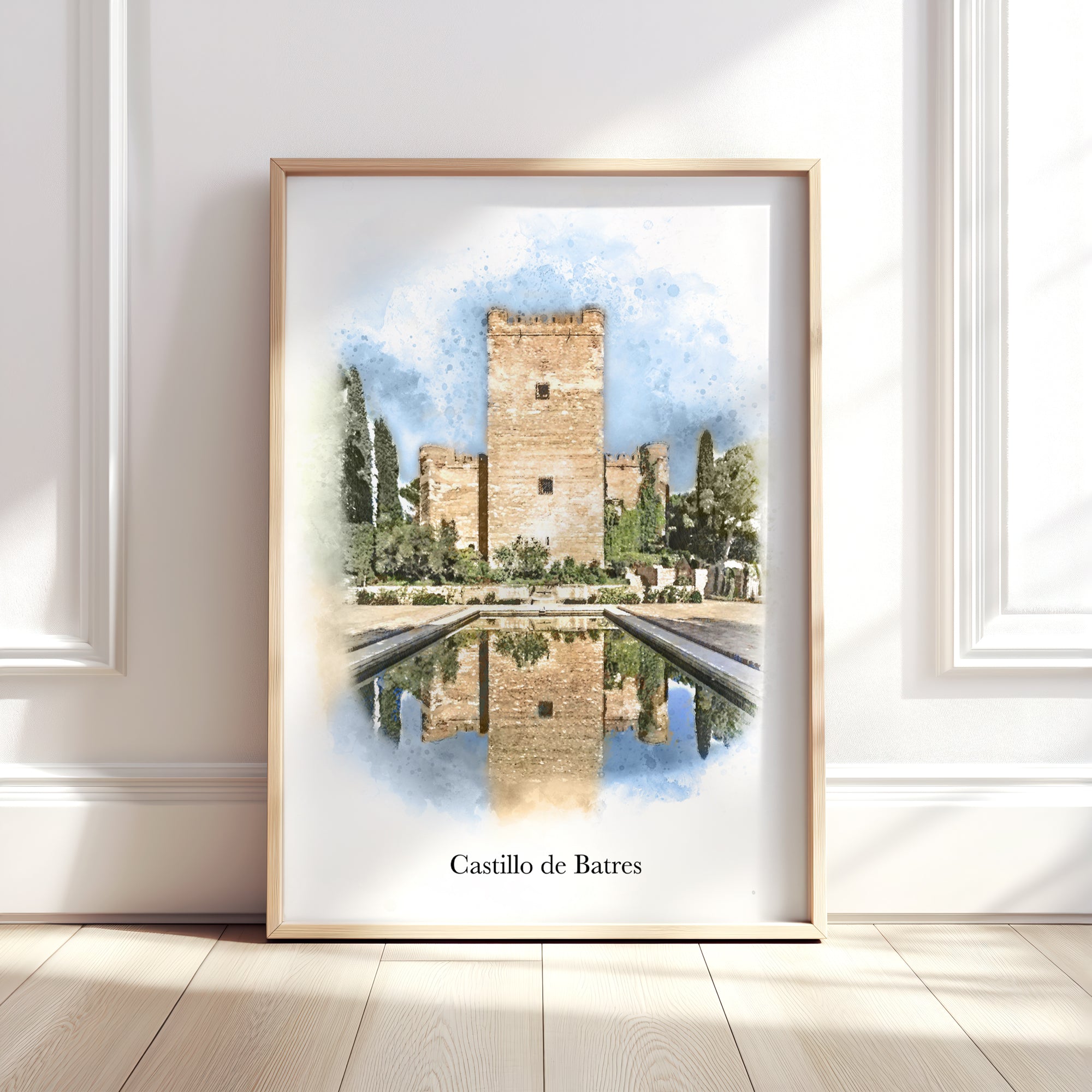 Personalised Watercolour Home Portrait Art Print