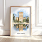 Personalised Watercolour Home Portrait Art Print