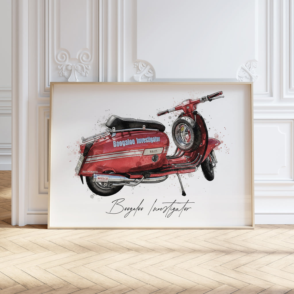 Personalised Motorbike Watercolour Art Print