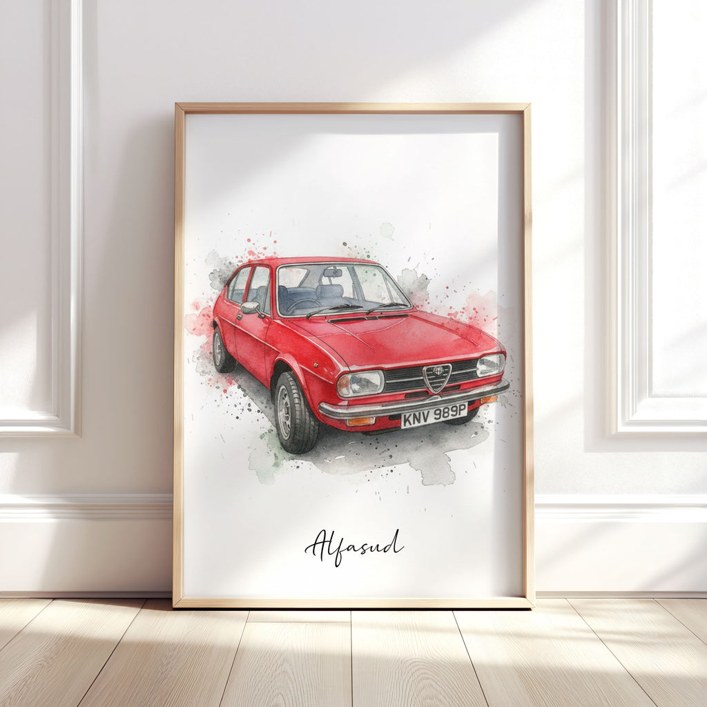 Personalised Car Watercolour Art Print