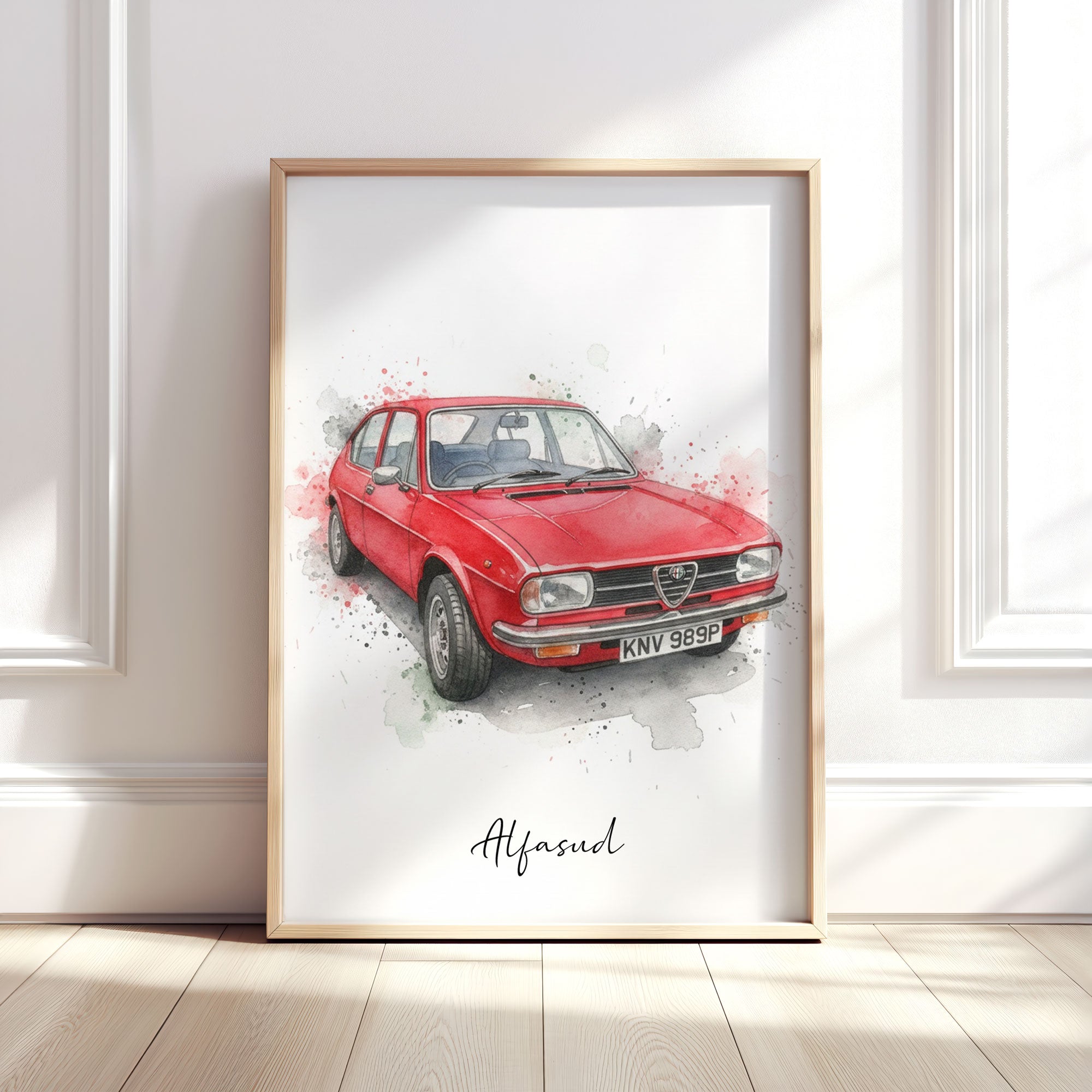 Personalised Car Watercolour Art Print