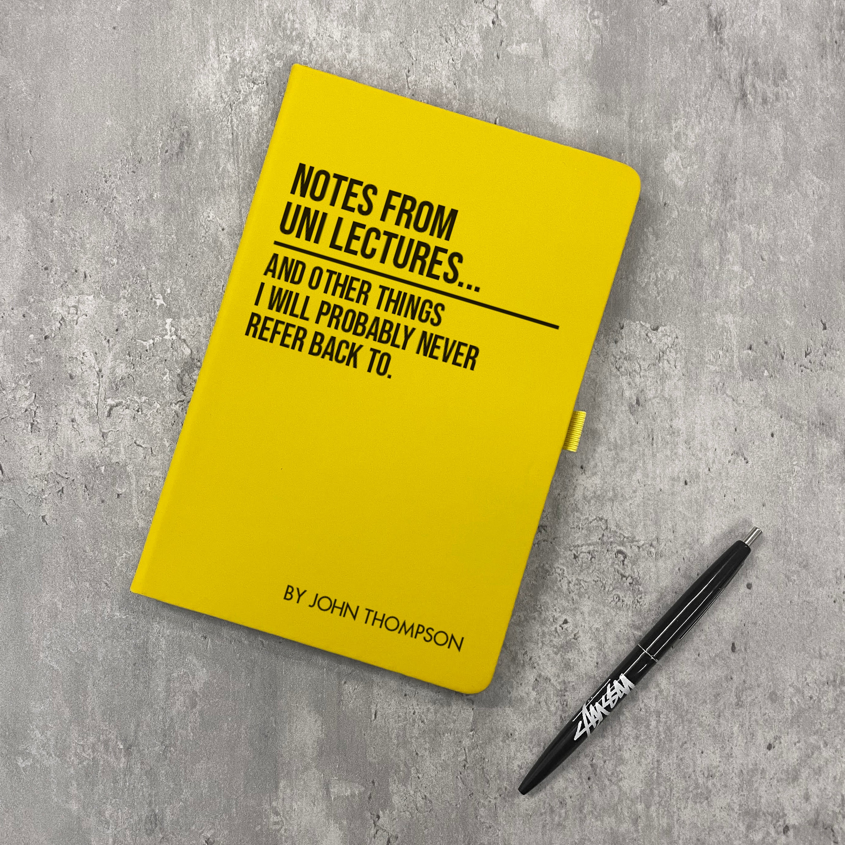 Funny Personalised "Notes From Uni Lectures..." Notebook