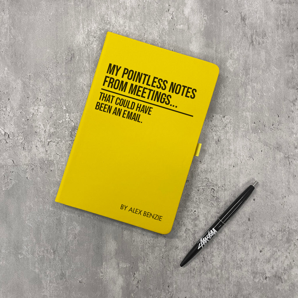 Funny Personalised "Pointless Notes From Meetings..." Notebook