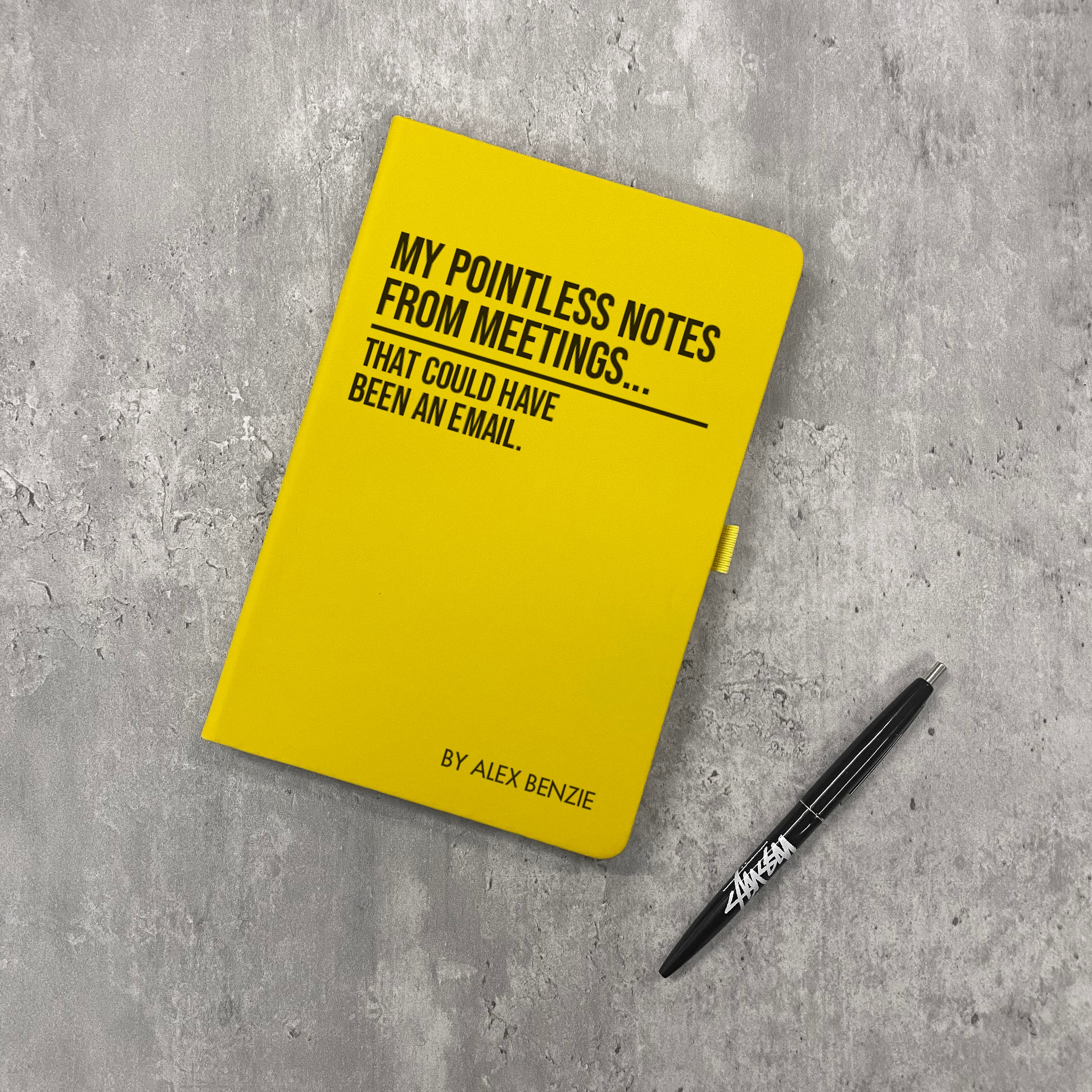 Funny Personalised "Pointless Notes From Meetings..." Notebook