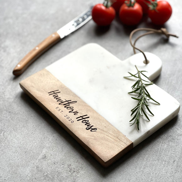 Personalised Marble Cheese Board