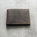 Personalised Debossed Leather Wallet - Italian Saddle Leather