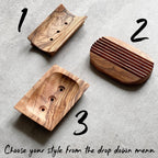 Natural Olive Wood Soap Dish