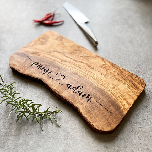 Personalized Wedding Anniversary Cheese Board Gift