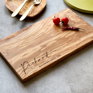 Personalised Olive Wood Cutting Board