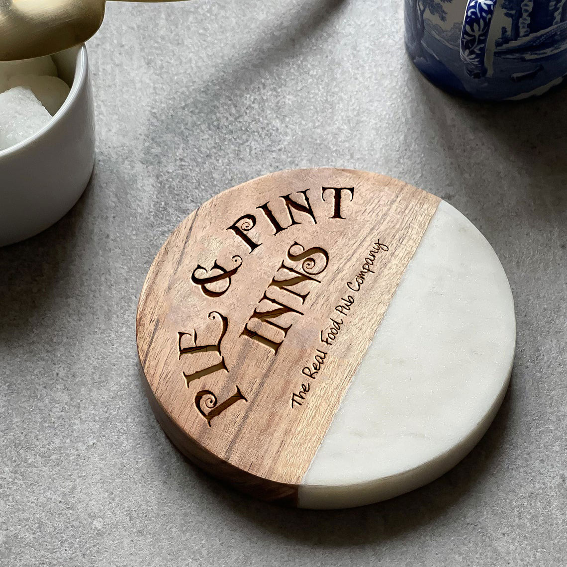 Your Own Logo Engraved Drinks Coaster