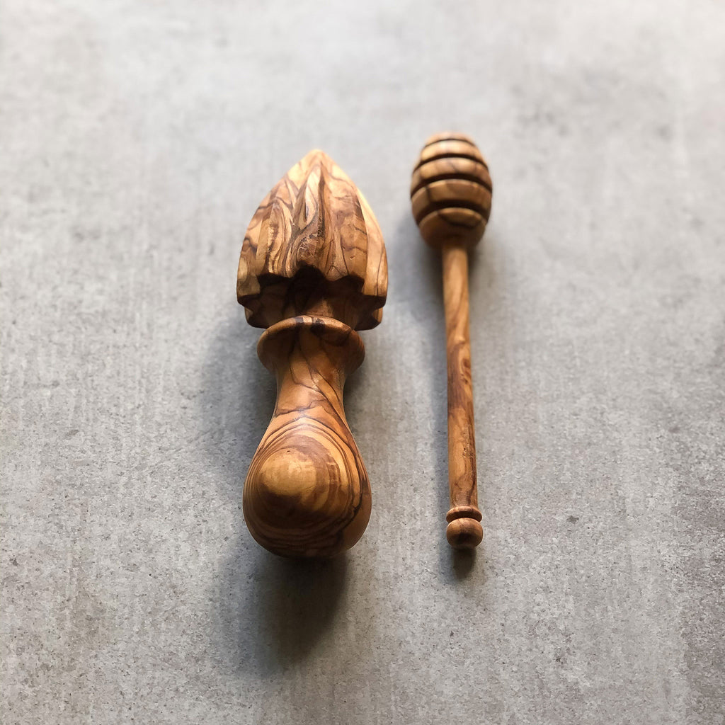 Olive Wood Honey and Lemon Pancake Set