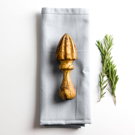 Tredoni Wooden Citrus Reamer Juicer - 4x16cm, Handheld Beechwood Juicer For Lemons, Oranges & Grapefruit