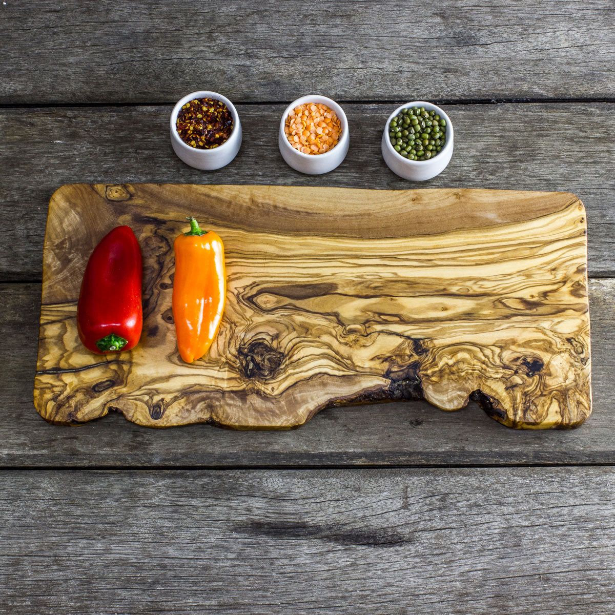 Rustic Olive Wood Cheeseboard - 40 x 17 x 2cm